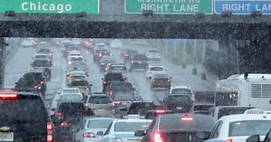 Blizzard conditions swallow parts of major highways in Midwest