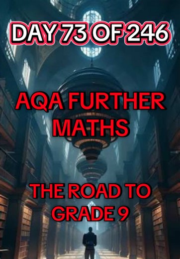 🧮 Day 73 of the 246-Day Challenge to Achieve a Grade 9 in AQA GCSE Further Maths! 🧮 Today’s focus: Algebra - Solutions of Linear and Quadratic Equations 🔥 Finding and interpreting solutions accurately is essential for higher-mark algebra questions - master these techniques and secure easy exam marks! 💯 ⏳ 173 days left… The countdown continues. Stay consistent, keep practising, and let’s reach that Grade 9 together! 🚀 #gcsemaths #aqa #algebra #mathsrevision #studytok