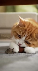 The Mouse That Pretended to Be a Toy… and Fooled the Cat!