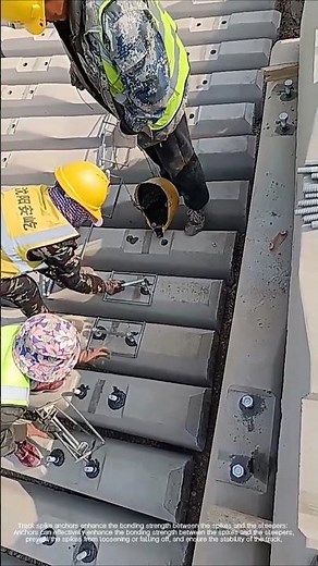 Track spike anchor installation process#shorts