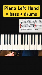 I often say that the left-hand piano is “half the band”. In rock n roll music it acts like the drummer and the bass player in one. I learned this from Jeffery Gutcheon who wrote the amazing “Improvising Rock Piano”. This out-of-print masterpiece reminded me that the piano is a percussive instrument and should be used as such - perfect for playing boogie woogie and straight eight note styles. #Pianolefthand #Rock’n’Roll #percussioninstrument By the way -are you a visual learner? If so, I designed