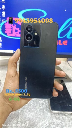 selvimobile mdu on Instagram: "Infinix note 12..5g.. 6+64..Rs.. 5500..📲 9943954098..📲"