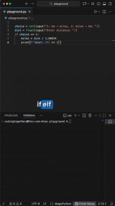 Simple Distance Converter in Python #python #coding #programming | Laskenta Technologies Limited