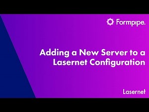 Adding a New Server to a Lasernet Configuration