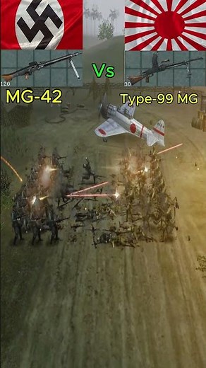 Hitler's chainsaw Vs Type 99 Light Machine Gun #menofwar #military #ww2