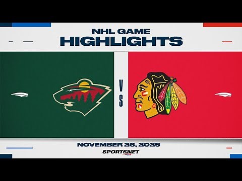 NHL Highlights | Wild vs. Blackhawks - November 26, 2025