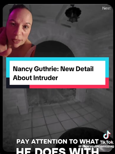 During my recent live about the Nancy Guthrie disapoearance, Someone on the panel pointed out a very interesting detail about the intruder.Seen on Guthrie's nest camera. #nancyguthrie #guthrie #savannahguthrie #guthriekidnapping @Caroline k 🇮🇪 #greenscreenvideo