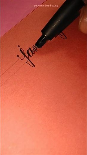 "January" Month name in Cursive Writing#shorts#handwriting#cursivewriting#calligraphy #youtubeshorts