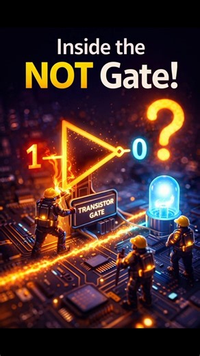 🔥 “Inside the NOT Gate | How Logic Inverter Really Works?”