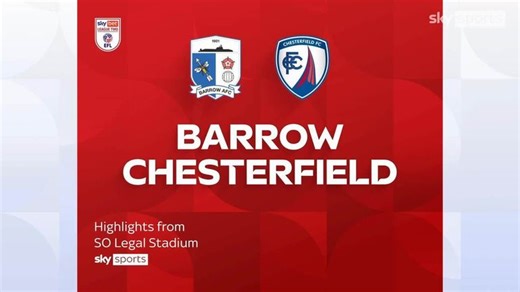Barrow 0-1 Chesterfield | League Two highlights