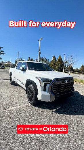 🛻✨ The 2026 Toyota Tundra doesn’t miss! 🛻✨ Your future Tundra might already be on our lot - tap the 🔗 in the comments below to find out! Jessica Reyes #ToyotaTundra #MakingitSimple® #ToyotaofOrlando 📍 Toyota of Orlando | Toyota Dealer Near Oviedo FL | Toyota of Orlando