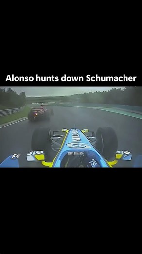 Alonso hunts down Michael Schumacher