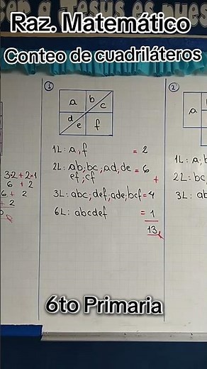Conteo de Cuadriláteros 6to de Primaria