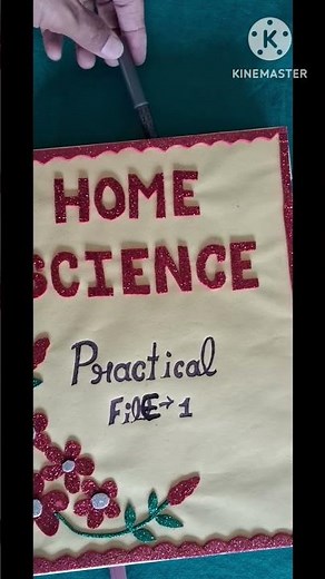 How to decorat practical file #file decoration idea #how to decorat homescience practical file