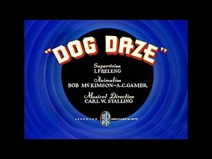 Merrie Melodies: Dog Daze opening/closing titles (9/18/1937)