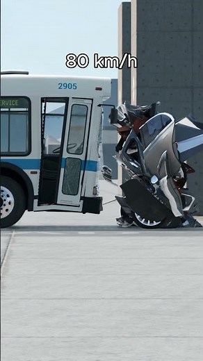 💥 Car vs Bus at Different Speeds — Shocking Crash Test! 🚌
