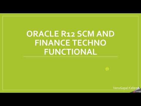Class 01 Oracle ERP SCM & Finance Techno-Functional Course Introduction in Telugu