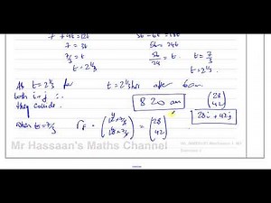 [10] AS/A2 (IAL) Mechanics 1 (M1), Solomon J, Q7, Vectors, Position & Velocity Vectors, Collision