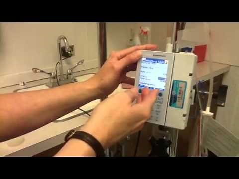 Setting up Baxter IV PUMP