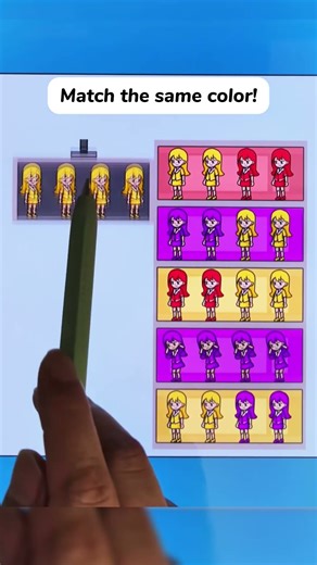 Match the same color! #braingames #puzzle #funny #games #lol #relax #braintraining #easy #viral