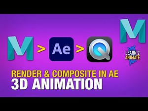 Rendering in Autodesk Maya 2022 & Compositing in Adobe After Effects. Beginner Tutorial.