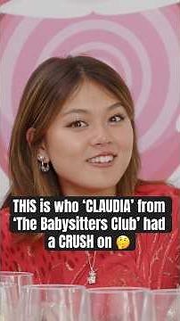 ‘CLAUDIA’ from ‘The Babysitters Club’ had a CRUSH on.. 🤔 #babysittersclub #netflix #actress