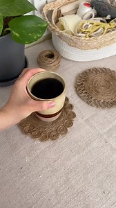 Easy coaster making tutorial #handmade #coaster #coasters ##diy #dıy #diycrafts #diyhomedecor #decor #decohome #decoration #decorideas #decorlovers #homedesign #homestyle #homeinspiration #handmadecrafts #handmadegifts #handmadework #tutorial #tutorials #diyprojects #craft #crafts | Peri Azizov