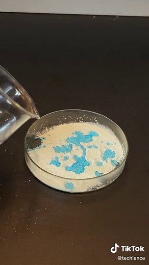Lets hear it for the anhydrous copper sulfate! #chemistry #anhydrous #science