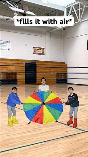 When You Use The Rainbow Parachute In Gym Class 🤣 #shorts #relatable