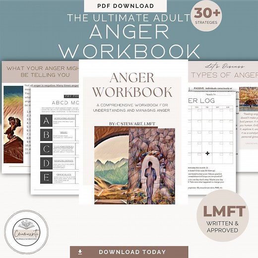 Anger Management Workbook for Adults: CBT Skills & Exercises (PDF Download) - Etsy