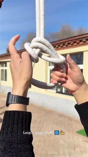 The Only Knot You Need! Sliding Loop Hack! 🧠 #ropework