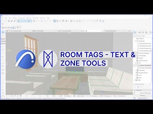 ArchiCAD 24 - Room Tags with Text and Zone Tools