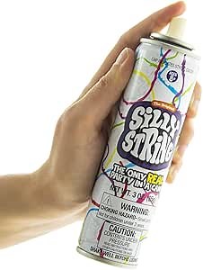 The Original Silly String! Silly String Single Can, Assorted Colors, 3 oz Large Can – The Only Real Party in a Can! Be Silly! Shoots over 15ft!