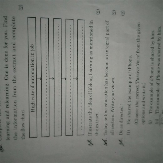 Complete the flow chart based on the provided extract (not visi... | Filo