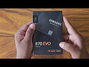 Samsung 870 EVO SATA 2.5 SSD review benchmark and copy paste speed test (ENGLISH)
