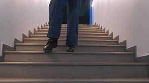 Young Woman Jeans Sweatshirt Go Down Stock Footage Video (100% Royalty-free) 1092853149 | Shutterstock