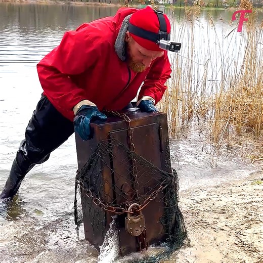 Man finds sunken treasure in mysterious underwater safe. | Fabiosa Daily