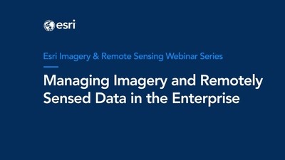 Managing Imagery and Remotely Sensed Data in the Enterprise