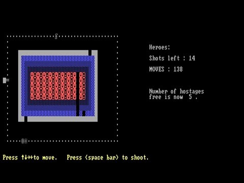 IBM PC Longplay - Set the Hostages Free v2.0 (1981) TexaSoft
