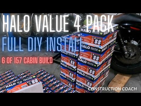 Halo 4" LED Recessed Downlight Value 4 pack Install