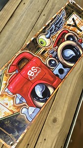 Need a gift idea? #banner #towing #hotrod #red #colorful #garageart #decor #mancave #giftideas | Hix Garage