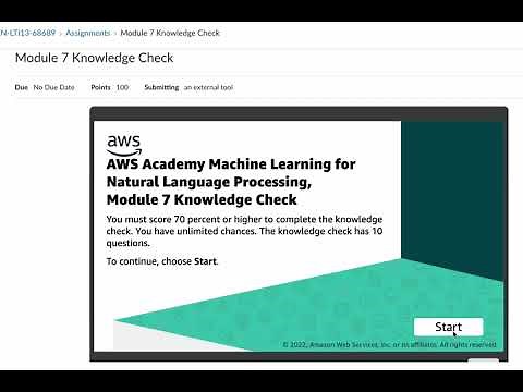 AWS Academy Machine Learning for Natural Language Processing - Module 7 Knowledge Check