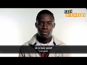 Easy Afrikaans Verbs - Wees: Ek is