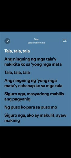 Tala - Sarah Geronimo Lyrics Explanation