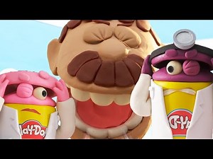 Play Doh Videos | Giant Dentist Adventure | Stop Motion | The Play-Doh Show