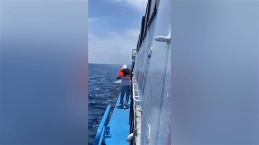 Fire rips through ferry carrying locals between islands in Indonesia