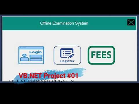 Offline Examination System project with source code| Best VB.NET Project 2023 (Tut #01) |CODERBABA