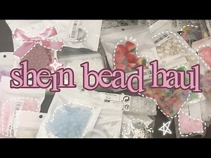 Shein bead Haul 🍓||ps. organizing beads ASMR✨