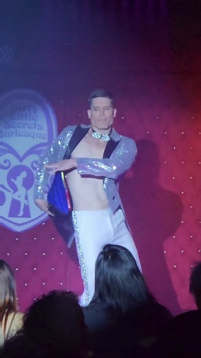 Max Moxie bringing us some fun for our Holiday show! #boylesque #burlesque