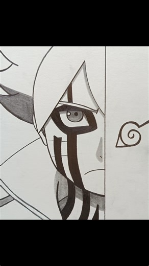 Draw Boruto Karma mode for beginners easy ✨ #drawingtutorial #art #anime #boruto #karma #easy